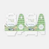 Hole In One Boy Golf First Birthday Par-Tee Bedankdoosjes (Uitgevouwen)