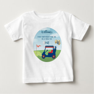 Hole in One Boy Golf Par-t-shirt 1e Verjaardag