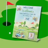 Hole in One Boy Golf Par-t-shirt Foto 1e Verjaarda