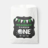 Hole in one boys Golf 1st Birthday Par-t-shirt Bedankzakje (Voorkant)