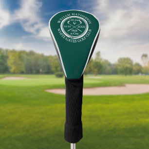Hole in One Classic Smaragdgroene Persoonlijke Golfheadcover