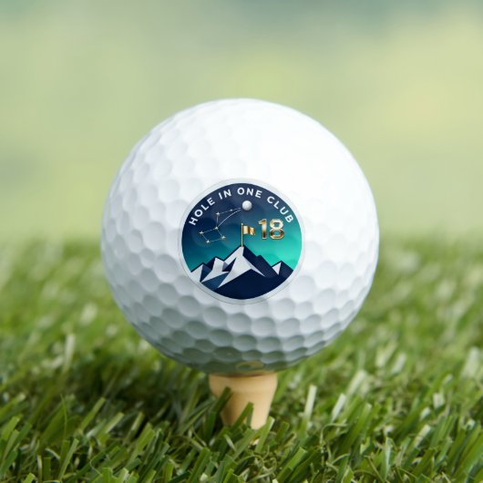 Hole In One Club 18 | Night Sky Mountain Golf  Golfballen (Insitu Shirt)