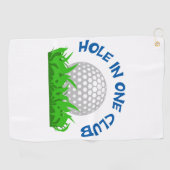 Hole in One Club Golfhanddoek (Horizontaal)
