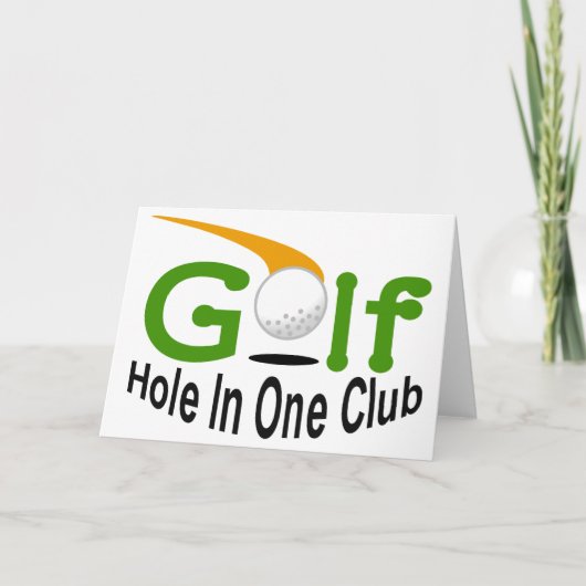 Hole in One Club Kaart (Voorkant)