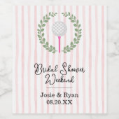 Hole in One Feest Wijn Etiket (Enkel label)