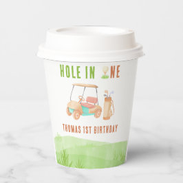 Hole In One First Birthday Party Papieren Bekers