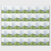 Hole In One Golf 1st Birthday Cadeaupapier (Vlak)