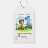 Hole in One Golf 1st Verjaardag Bedankt Cadeaulabel (Voorkant)