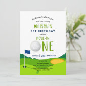 Hole In One Golf Anniversaire Par-tee Invitation (Debout devant)
