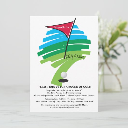 Hole In One Golf Invitation (Debout devant)
