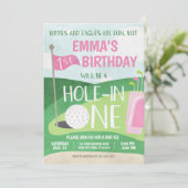 Hole in One Golf Invitation Girl Premier anniversa (Debout devant)