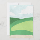 Hole in One Golf Invitation Girl Premier anniversa (Dos)