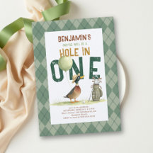 Hole in One Golf Lucky Duck Argyle Jongen 1e Verja