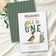 Hole in One Golf Lucky Duck Boy 1e Verjaardag