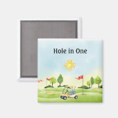 Hole in One Golf Magnet Magneet (Voorkant / Achterkant)