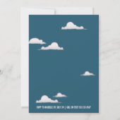 Hole in One Golf Theme Boys First Birthday Kaart (Achterkant)