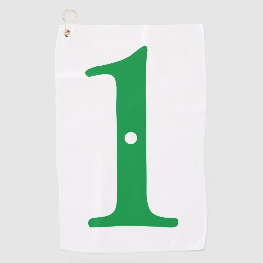 Hole in One Golf Towel Golfhanddoek (Voorkant)