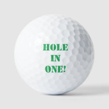Hole in One golfbal.