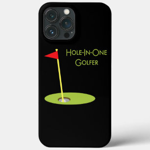 Hole in one Golfer Sport leek Golfdesign iPhone 13 Pro Max Hoesje