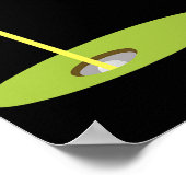 Hole in one Golfer Sport leek Golfdesign Poster (Hoek)