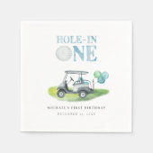 Hole-in-One Mini Golf Party Servet (Voorkant)