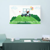 Hole in One Par T-shirt Golf Eerste Verjaardag Wel Spandoek (Beurs)