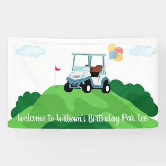 Hole in One Par T-shirt Golf Eerste Verjaardag Wel Spandoek