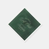 Hole-in-One Par-tee Elegant Golf Birthday party Servet (Hoek)