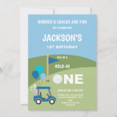 Hole in One Party Theme voor Baby Boy Kaart (Voorkant)