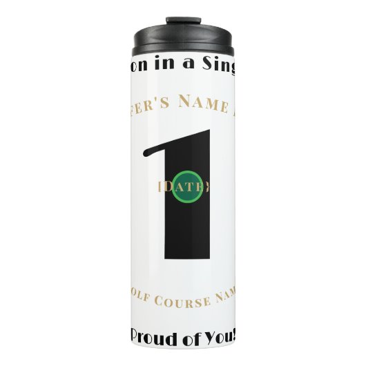 Hole in One Sister – Personalized Golf Milestone Thermosbeker (Voorkant)