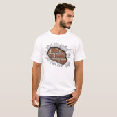 Hole in T Shirt Brick Wall - Funny 3D effect (Voorkant volledig)