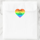 HOLEBI LIEFDE is LIEFDE | Regenboog Pride Vlag Hart Sticker (Tas)