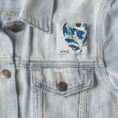 Holes in mijn hoofd vierkante button 5,1 cm (In situ)