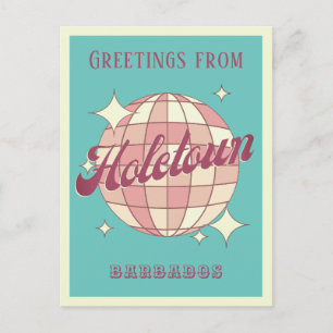 Holetown Barbade vacances Retro Carte postale