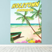 Holetown Barbados Canvas Afdruk (Insitu (Houten vloer))