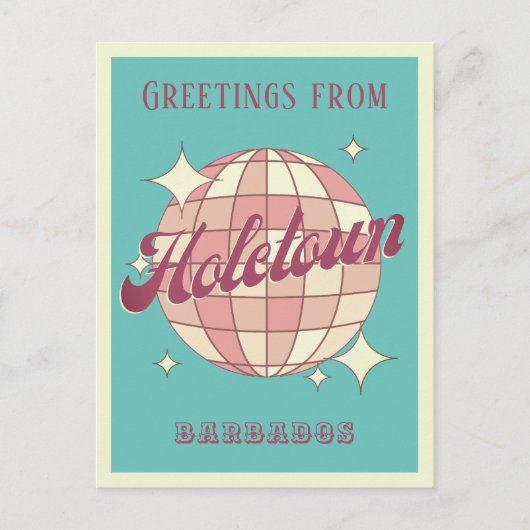 Holetown Barbados vakantie Retro Briefkaart (Voorkant)