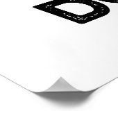 Holey Donut Funny Food Pun Poster (Hoek)