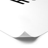 Holey Koe Funny Animal Pun Poster (Hoek)