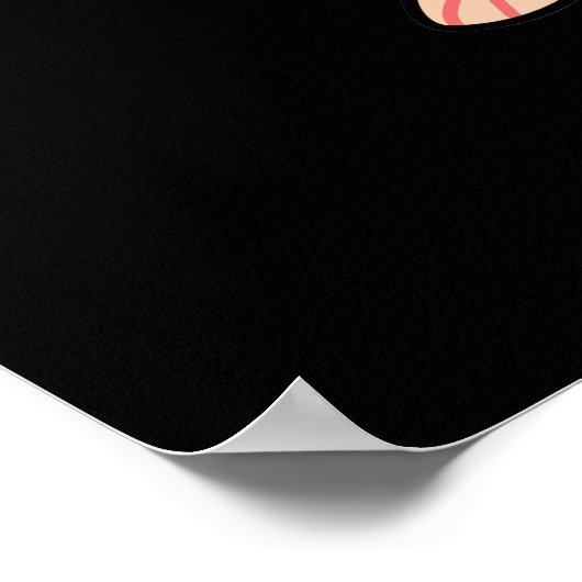 Holey Moley Funny Mole Pun Dark BG Poster (Hoek)