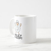 Holey Sheep Funny Animal Pun Koffiemok (Voorkant links)