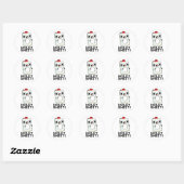 Holey Sheet Funny Paper Ronde Sticker (Vel)
