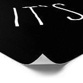 Holey Sheet Het is een Ghost - Halloween Poster (Hoek)