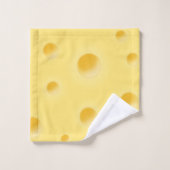Holey Swiss Cheese Fanciful Monogrammed Gift Bad Handdoek (Wasdoekje)
