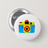 Holga Camera Ronde Button 5,7 Cm (Voorkant /achterkant)