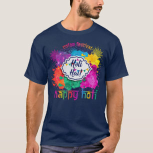 Holi Colorful Paint & Fireworks T-shirt