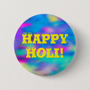 HOLI Festival of Colors 2 + jouw ideeën Ronde Button 5,7 Cm
