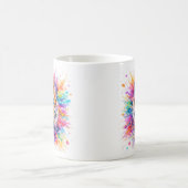 Holi Festival Tiger Watercolor Artistic Mug (Centre)