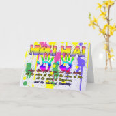 Holi Hai Festival Des Couleurs Carte De Voeux - He (Fleur jaune)