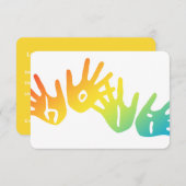 holi handen kaart (Voorkant / Achterkant)