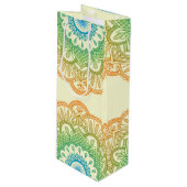 Holi Mandala Wijn Cadeautas (Voorkant Gekanteld)